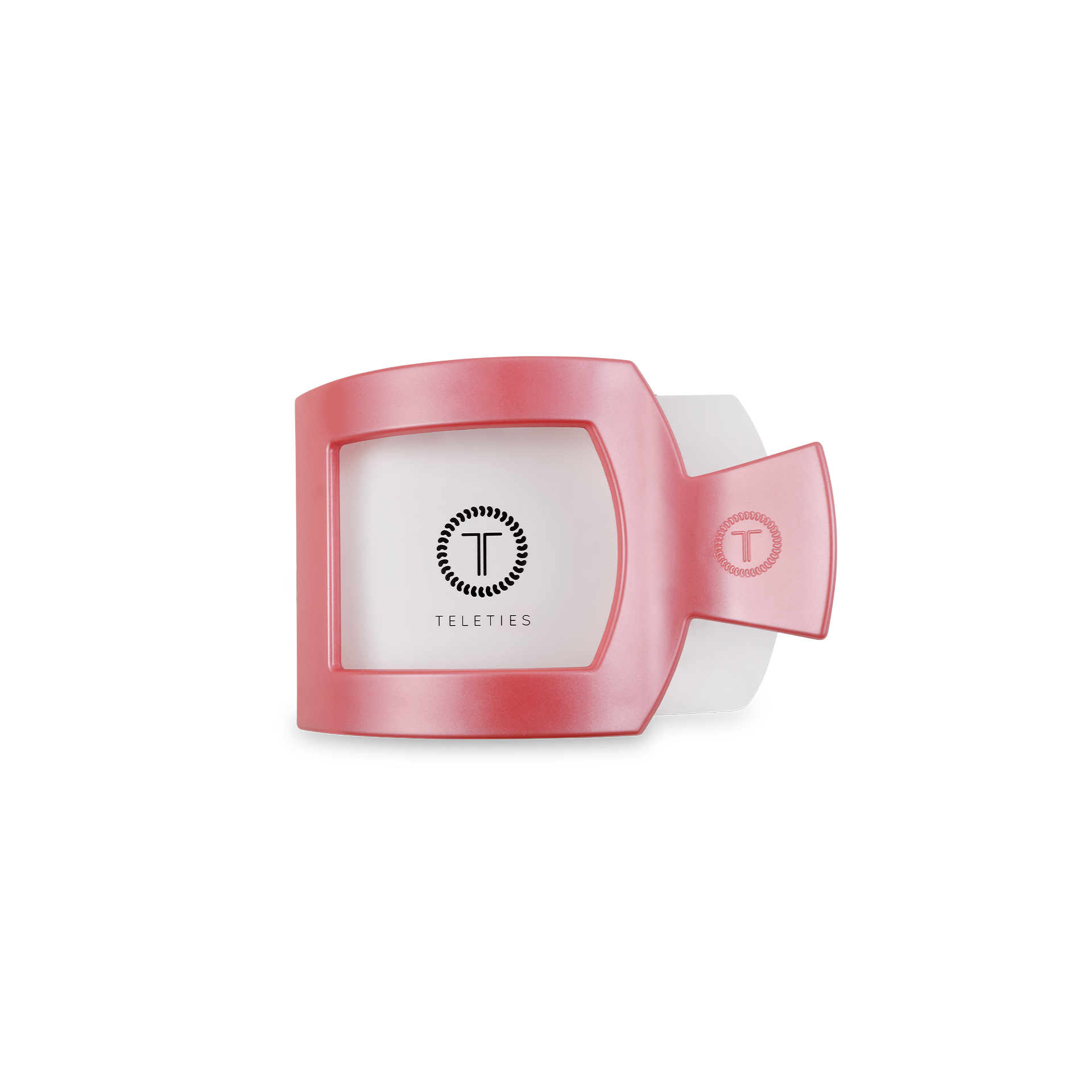 Square Flat Hair Clip | Small | Calming Coral