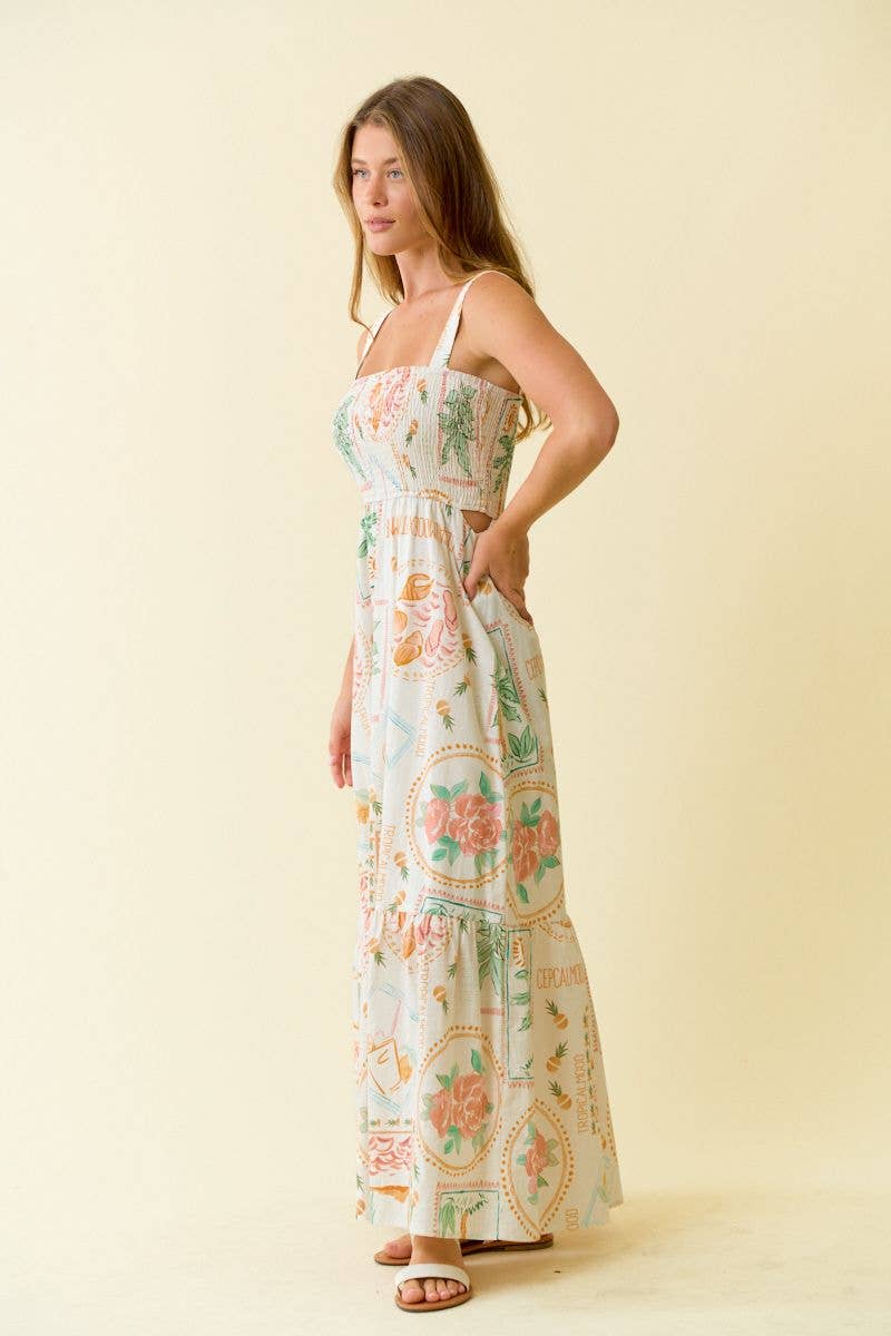 TROPICAL MAXI DRESS