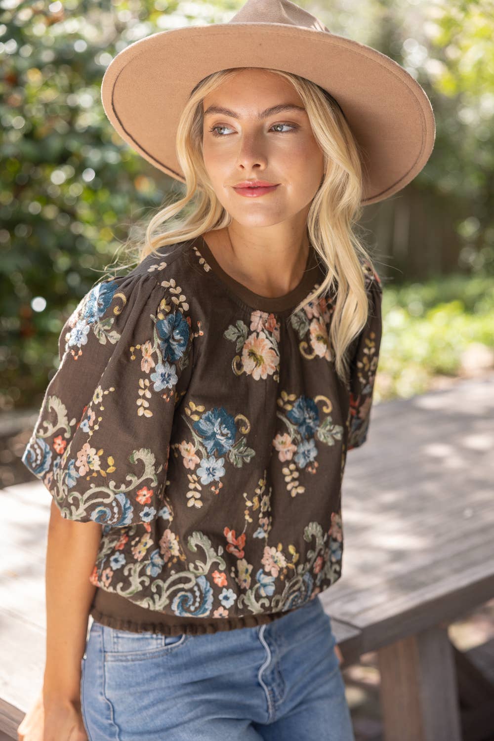 Floral Embroidered Top