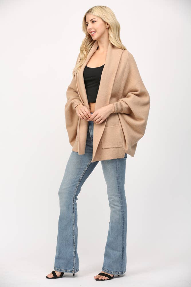SHAWL COLLAR CARDIGAN