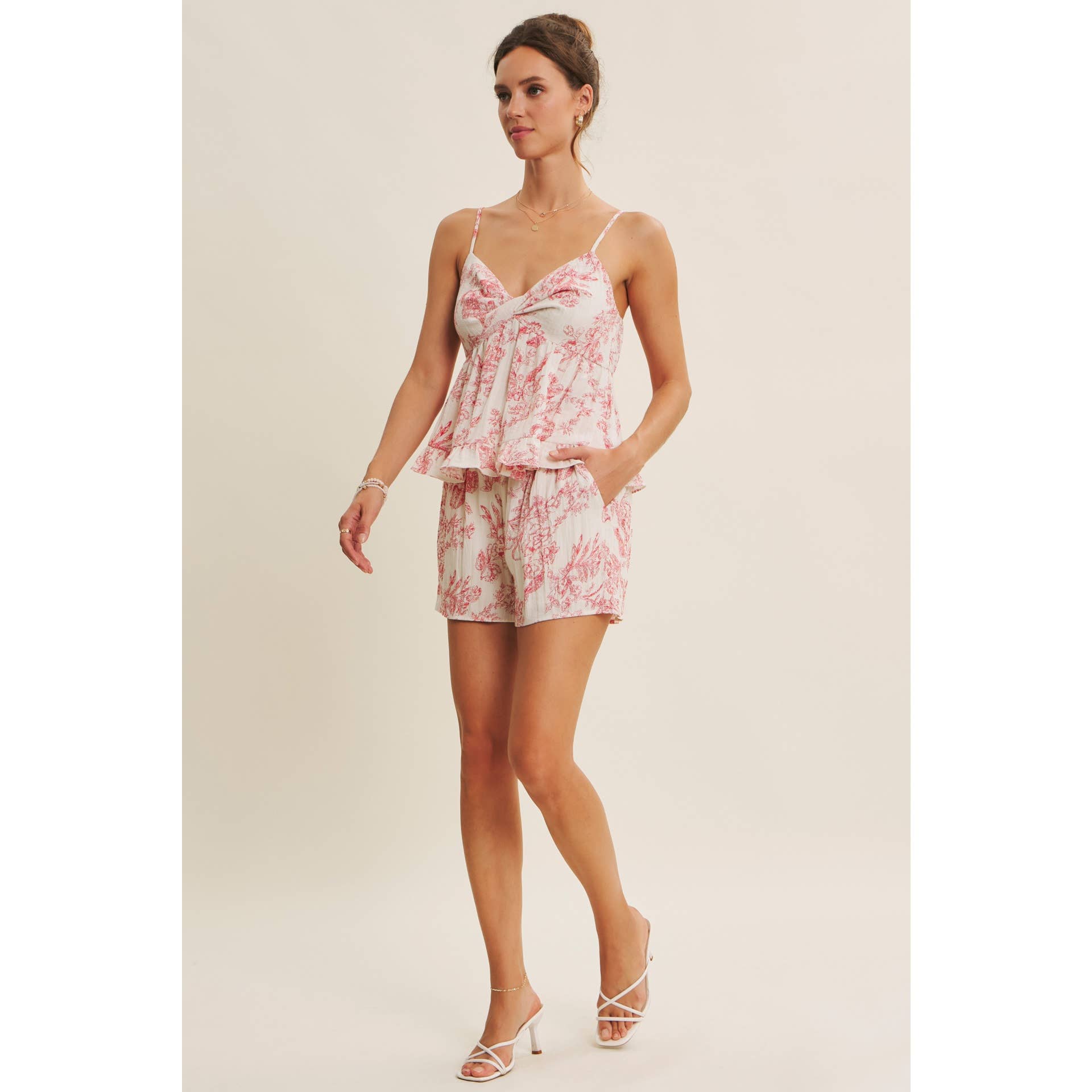PARISIAN CHARM TOILE SHORTS