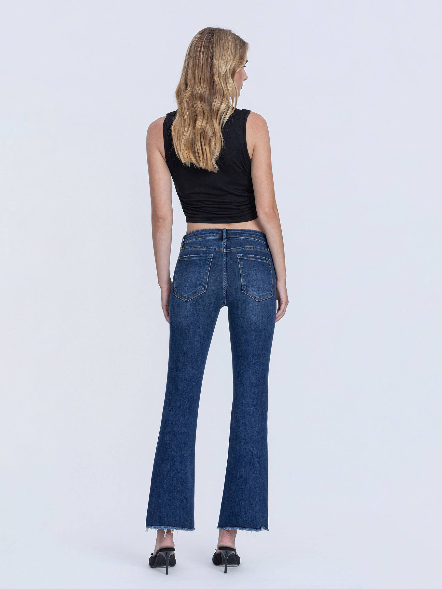 Privilege - MID RISE KICK FLARE JEANS