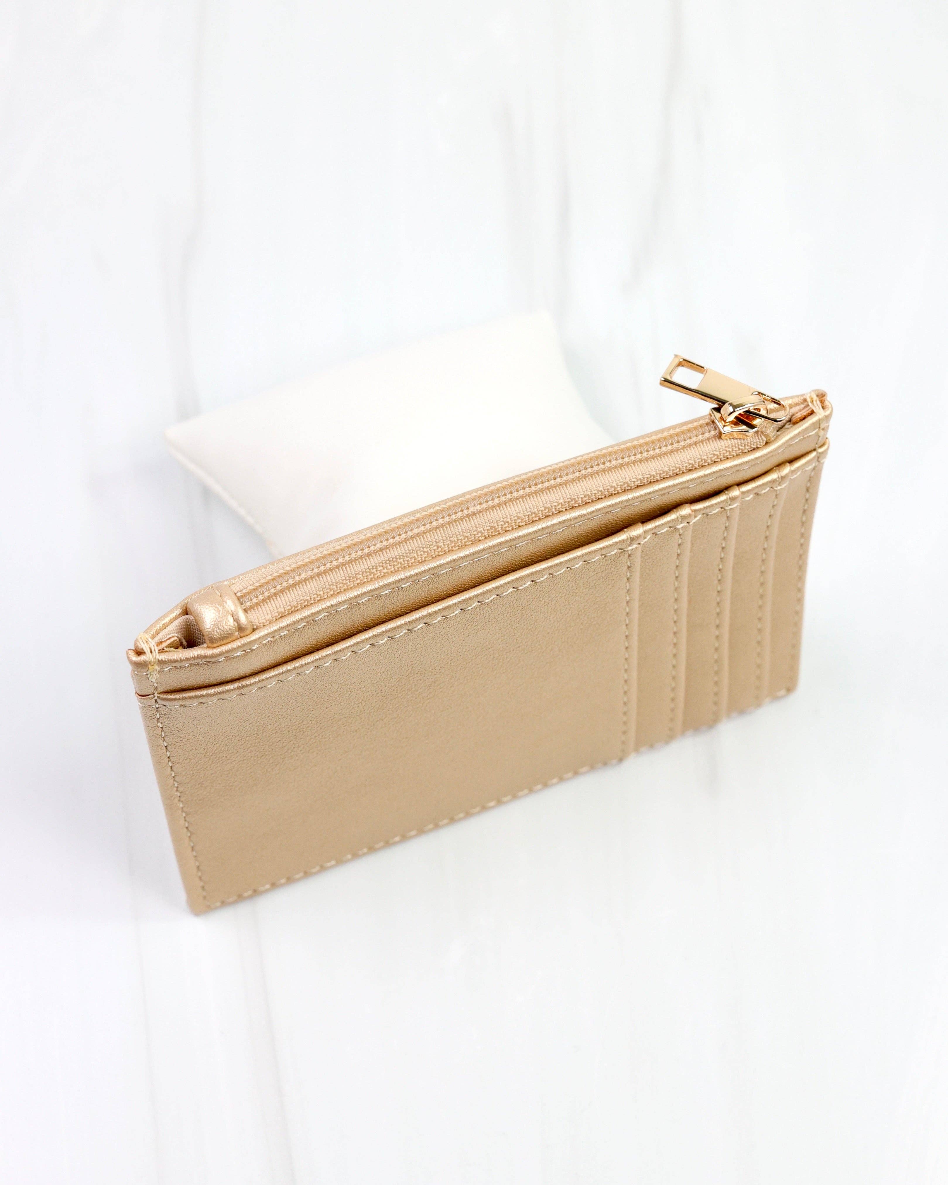 Molly Zip Card Holder GOLD