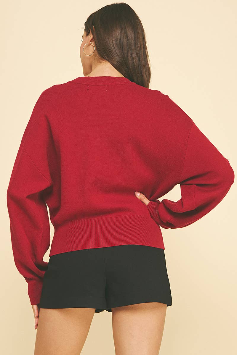 JEWEL BUTTON DOWN CARDIGAN