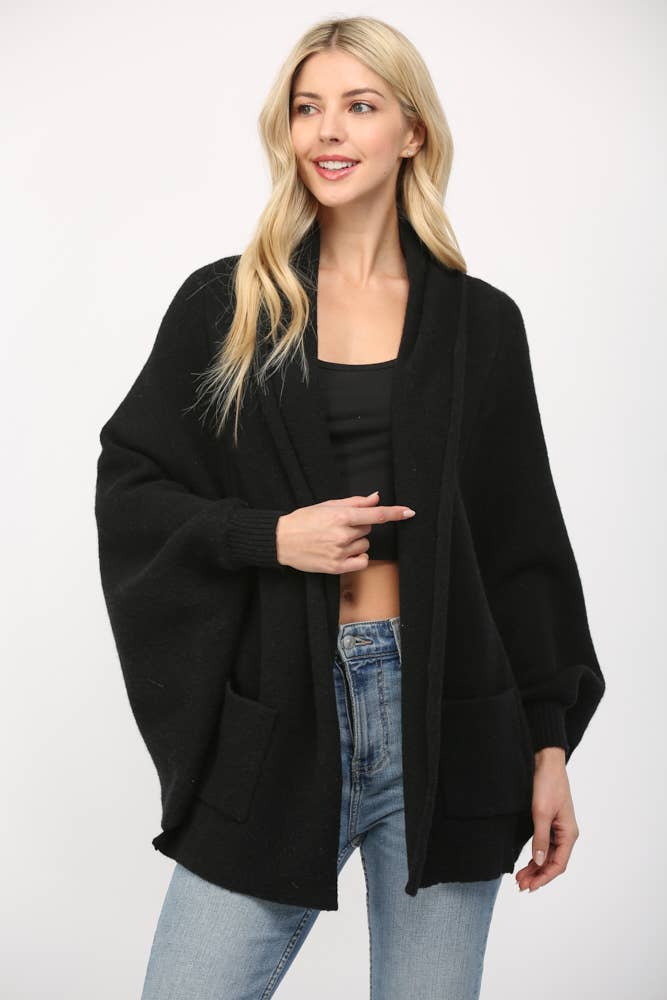 SHAWL COLLAR CARDIGAN