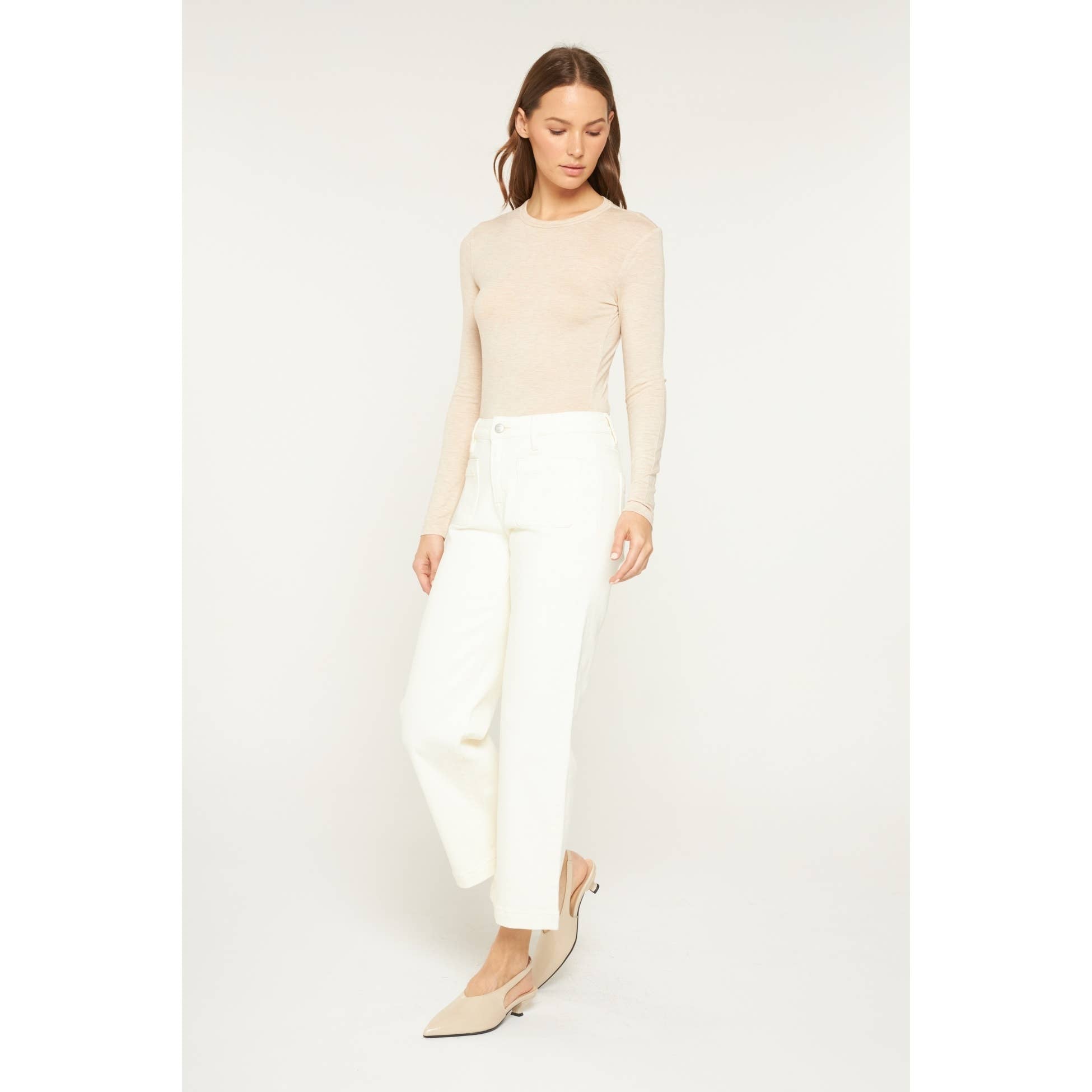 HIGH RISE CROPPED WIDE LEG