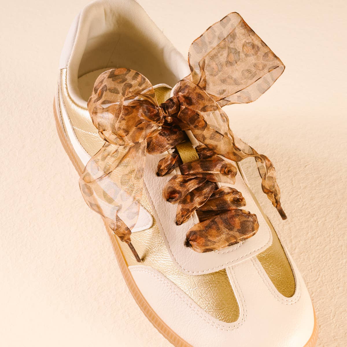 Step It Up Shoelaces–Sheer Cheetah