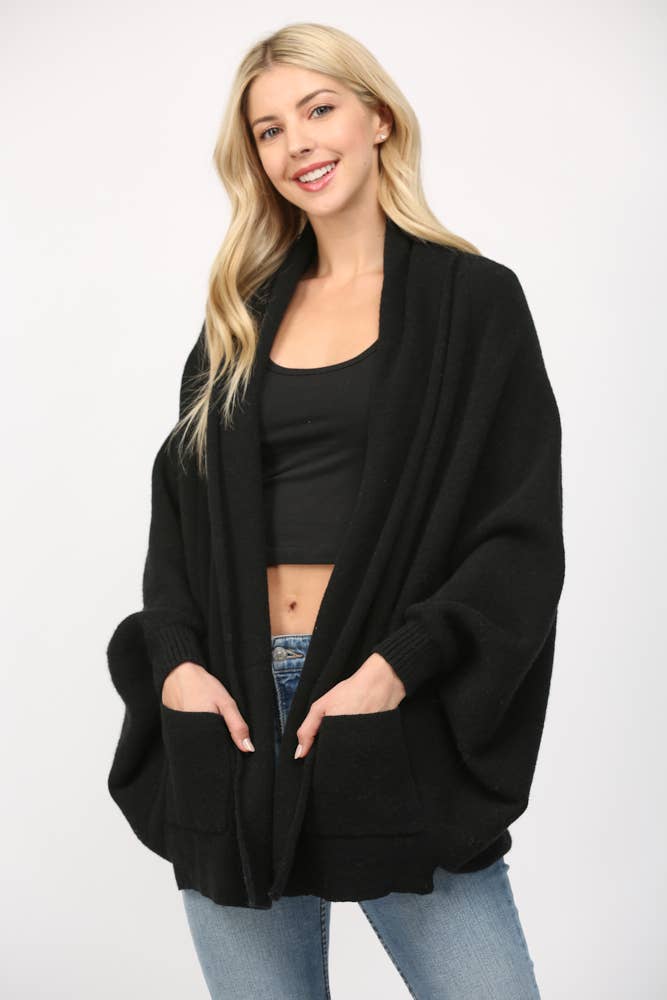 SHAWL COLLAR CARDIGAN