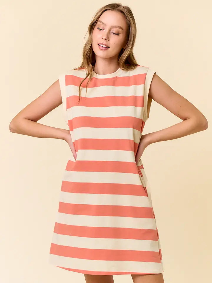 Rugby Stripe Mini Dress