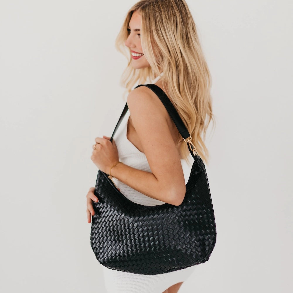 Sienna Woven Shoulder Bag
