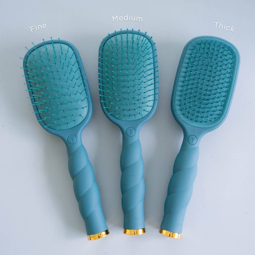 Detangler Hair Brush for Fine Hair - Teal With It