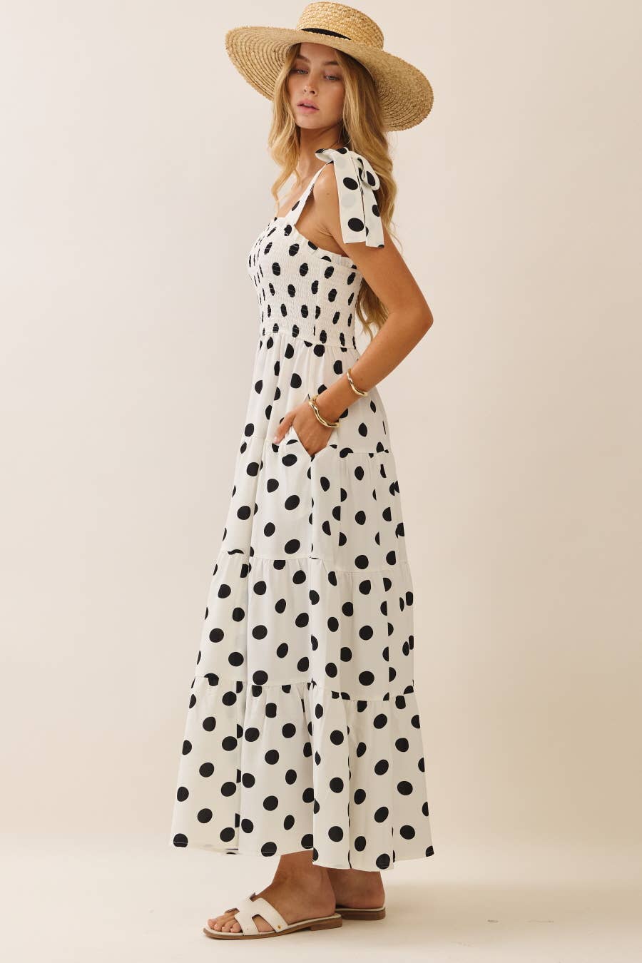 Polka Dot Midi Dress
