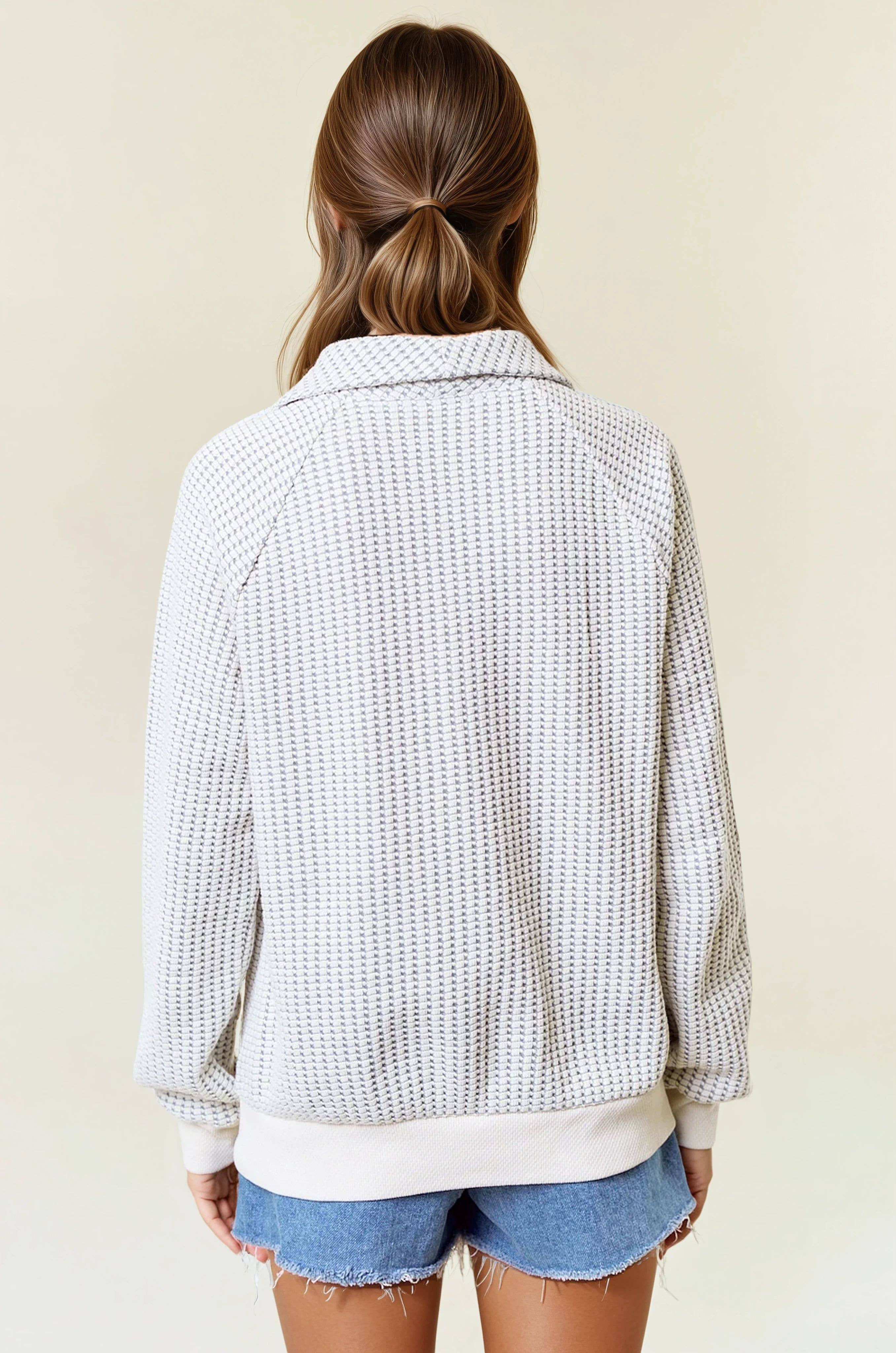 Two-Tone Oversized Sweatshirt