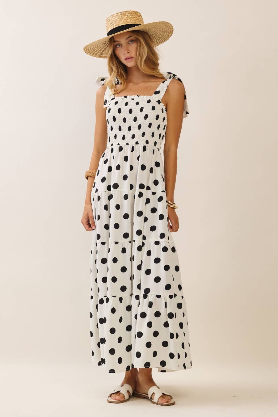 Polka Dot Midi Dress