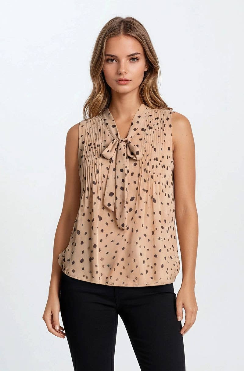 CHIFFON PINTUCK BLOUSE