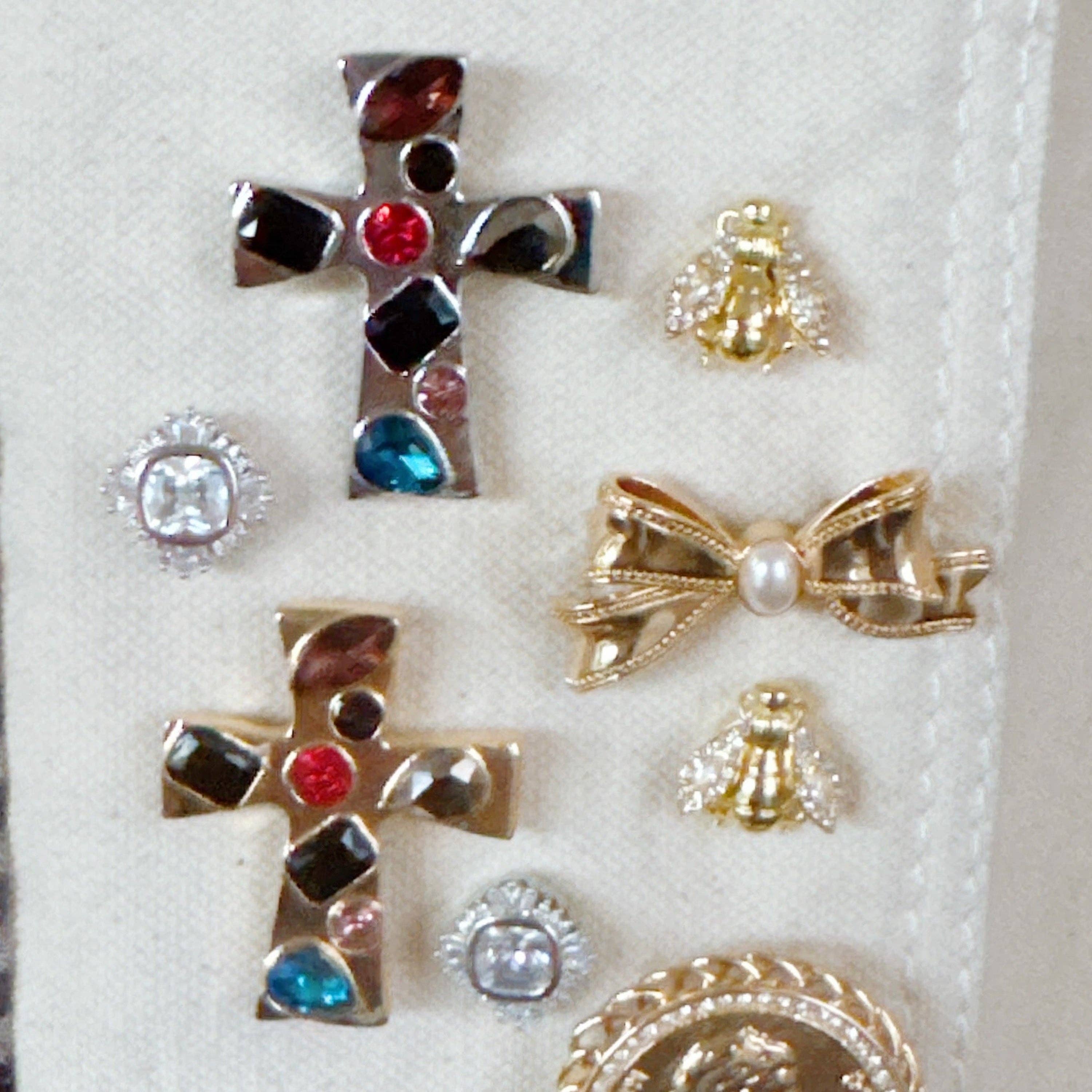 Radiant Sparkle Brooch – Abstract Design, Scarf Magnetic Brooch Pin