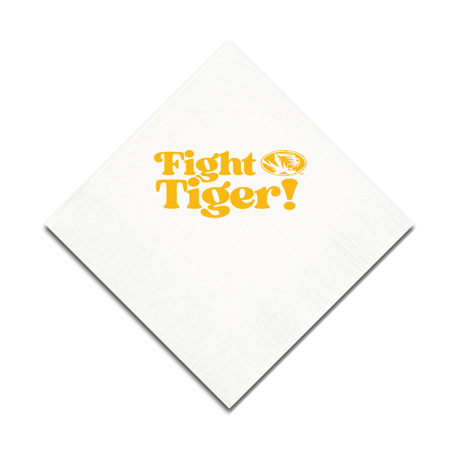 Mizzou White 3 ply Napkins Set of 25