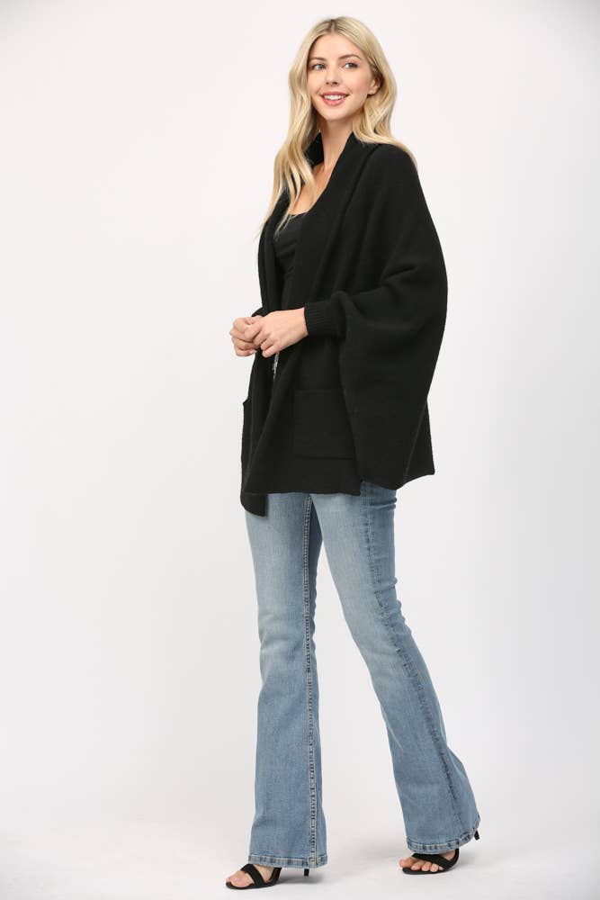 SHAWL COLLAR CARDIGAN