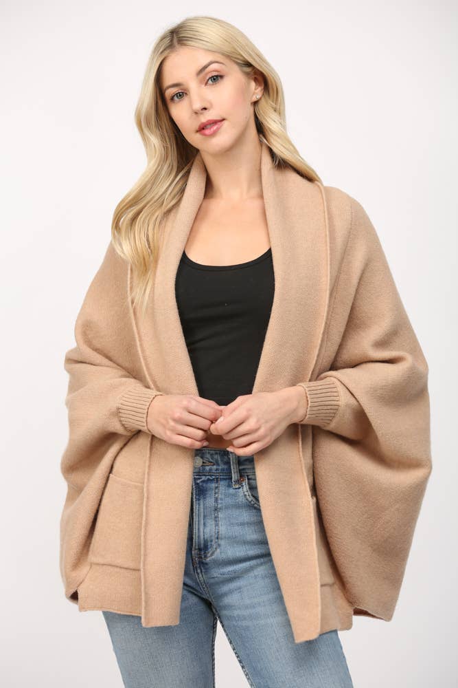 SHAWL COLLAR CARDIGAN