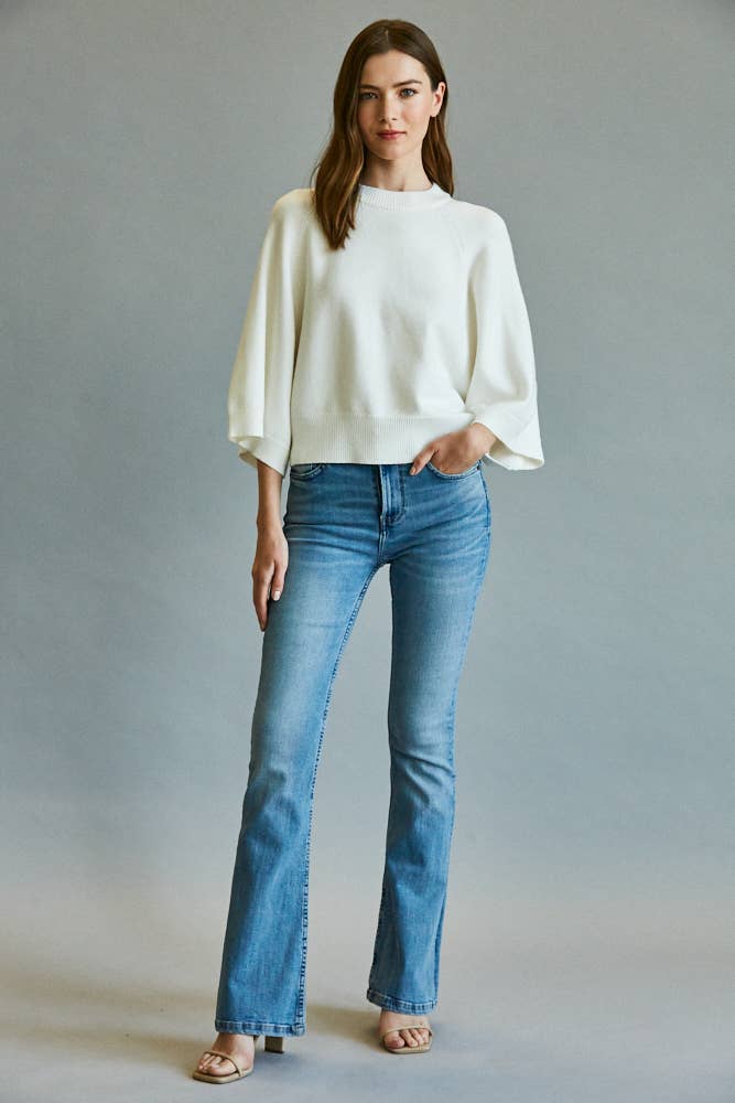 REGLAN CREW NECK SWEATER