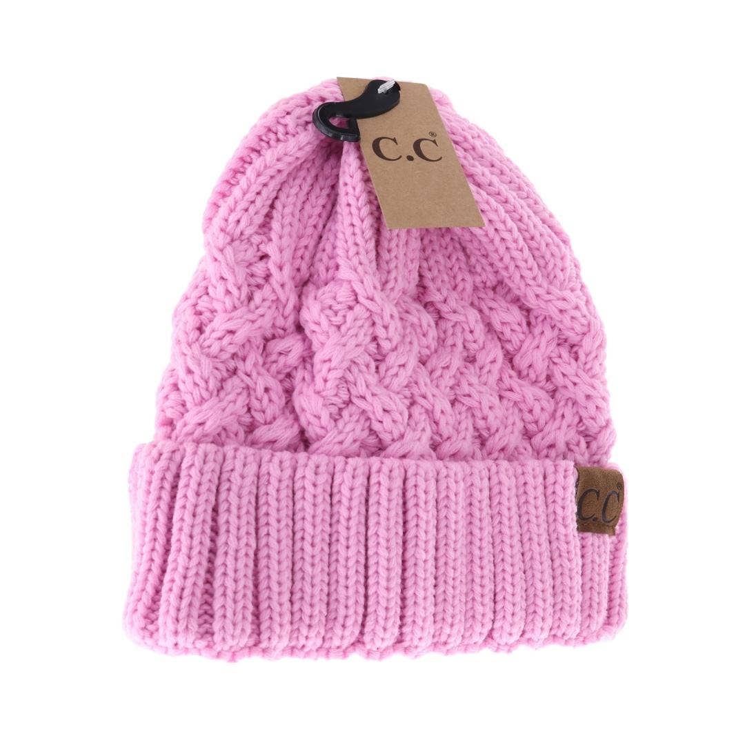 Lattice Knit Cuff Beanie