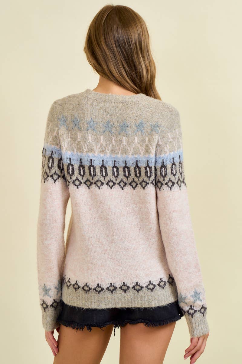 STAR FAIRISLE SWEATER