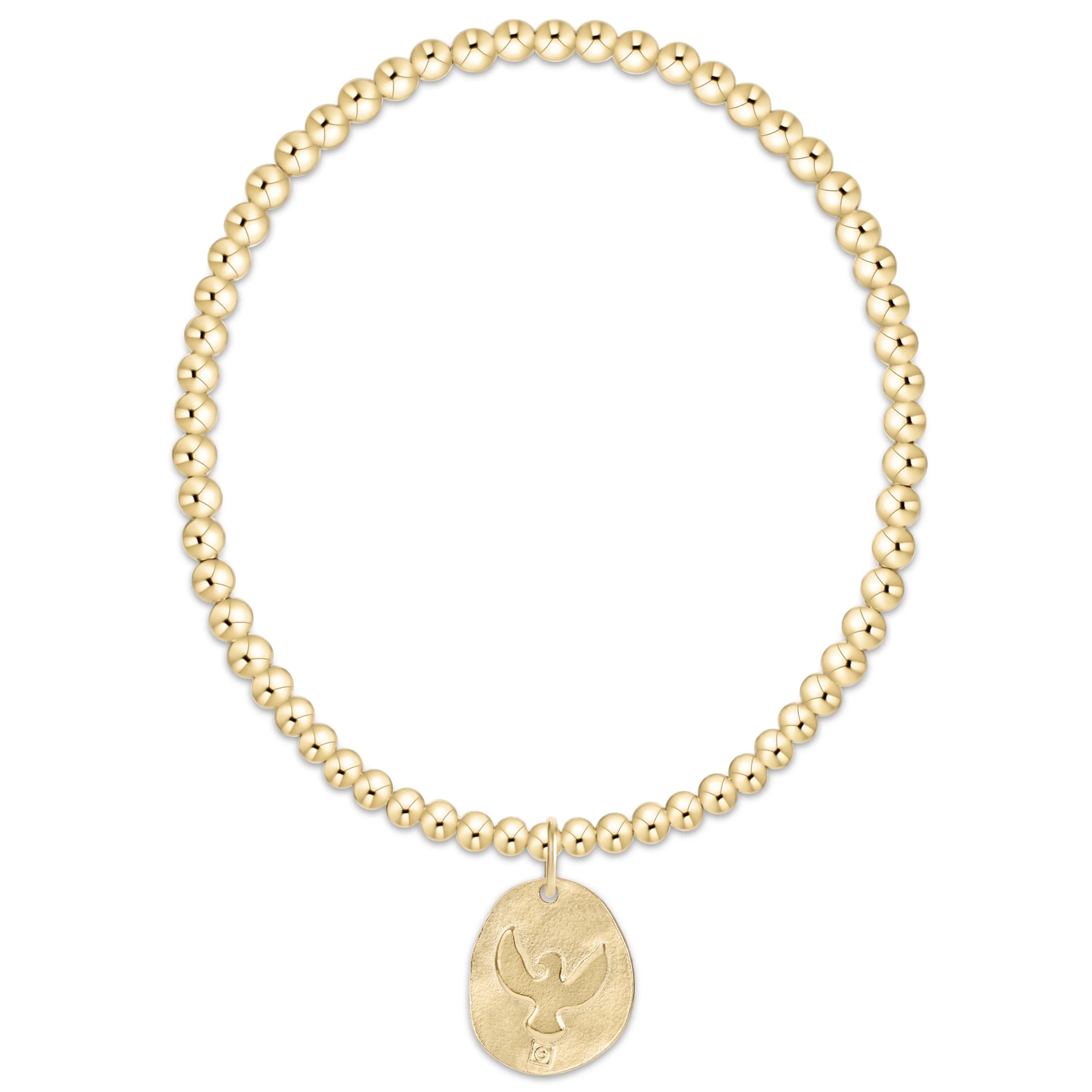 Extends Classic Gold 3mm Bracelet - Inspire America Gold Disc