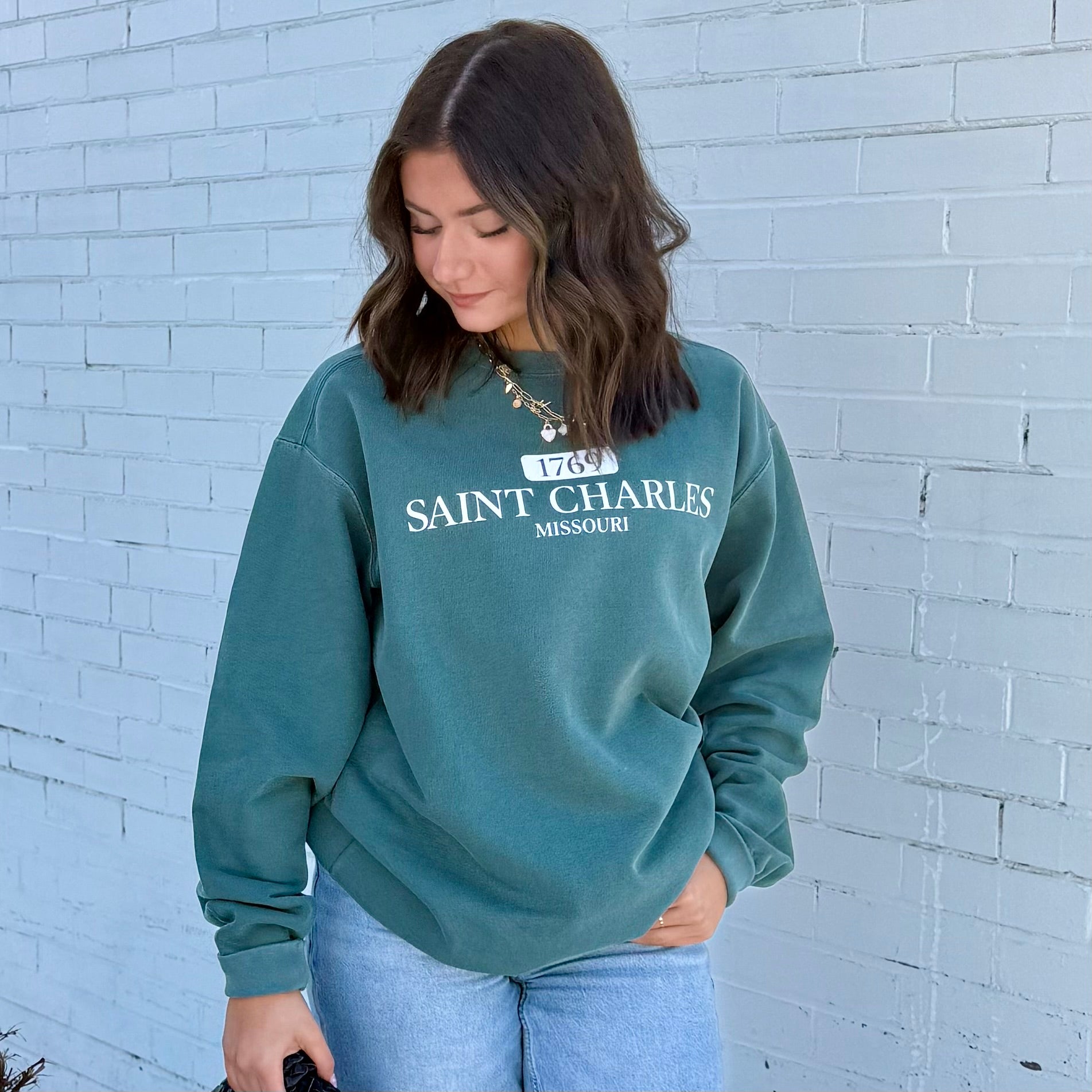 Saint Charles Crew Sweatshirt