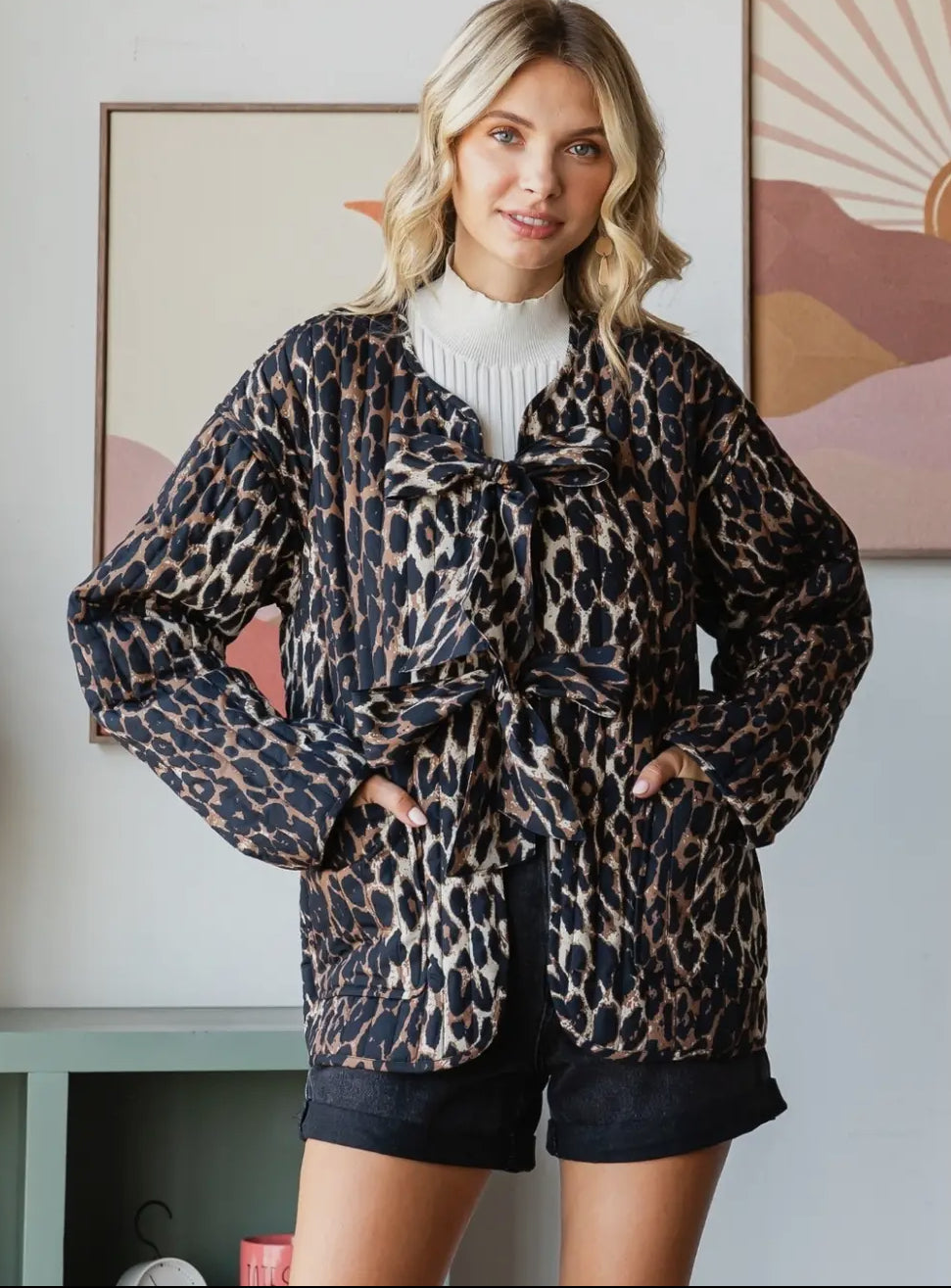 Leopard Quilted Jacket