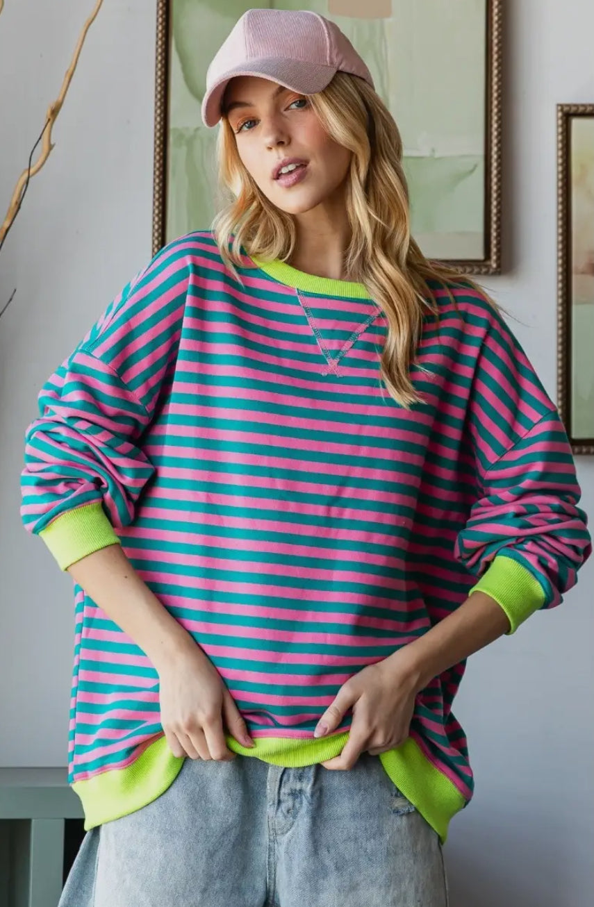 Stripe Sweatshirt