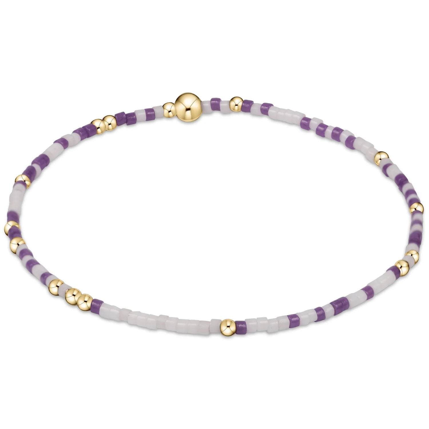 Game Day Hope Unwritten Bracelet - Purple/White