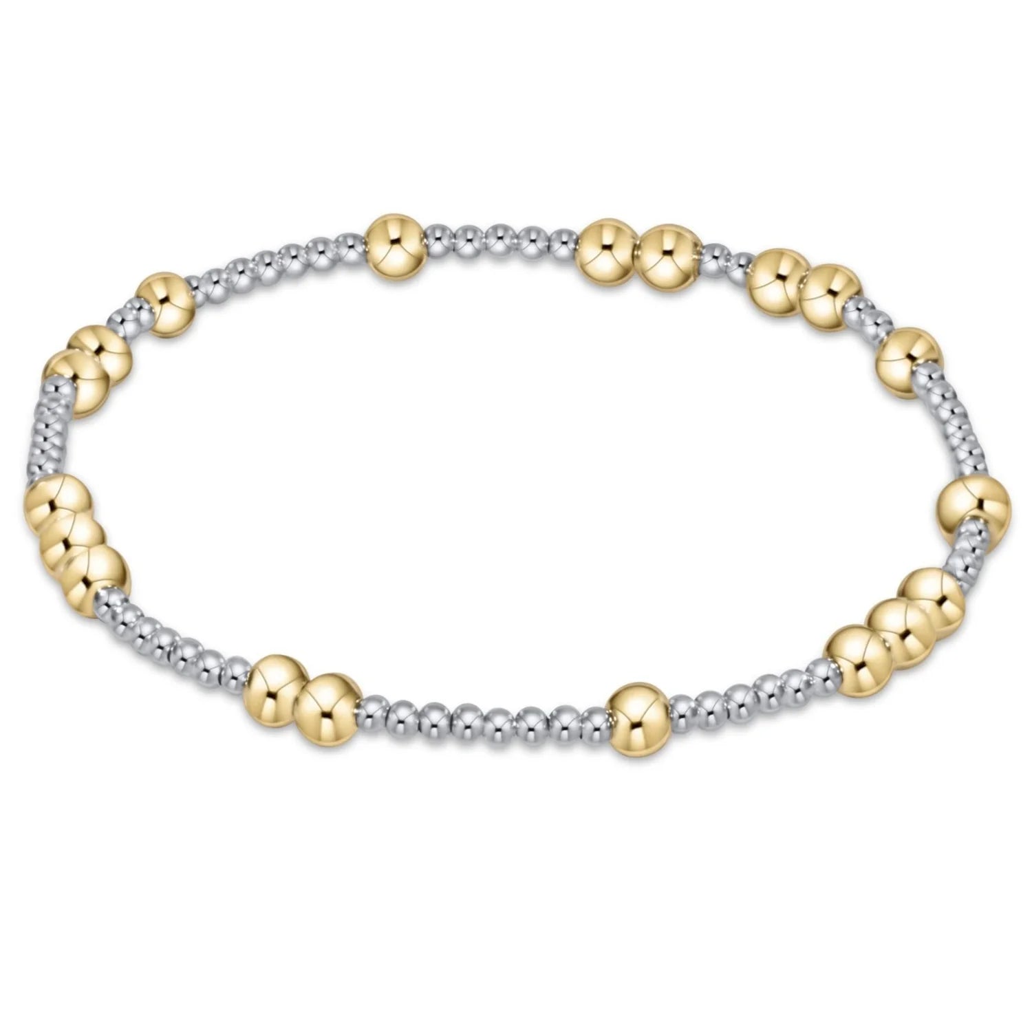 Hope Unwritten 6mm Bead Bracelet - Mixed Metal