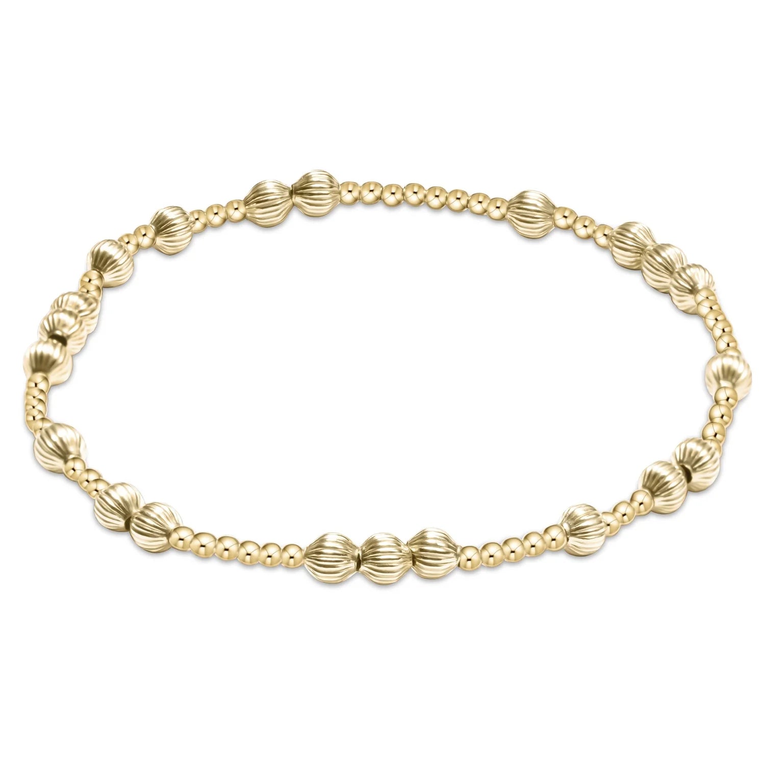 Hope Unwritten Dignity 5mm  Bead Bracelet - Gold