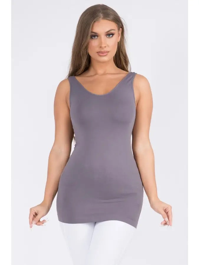 Reversible Seamless Cami (Vneck/Crew)