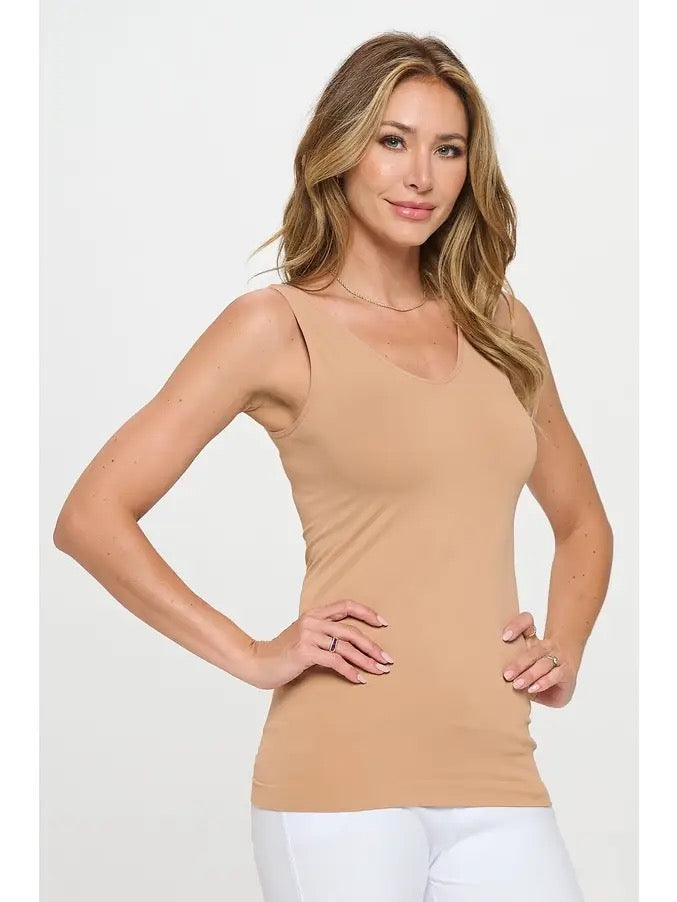 Reversible Seamless Cami (Vneck/Crew)