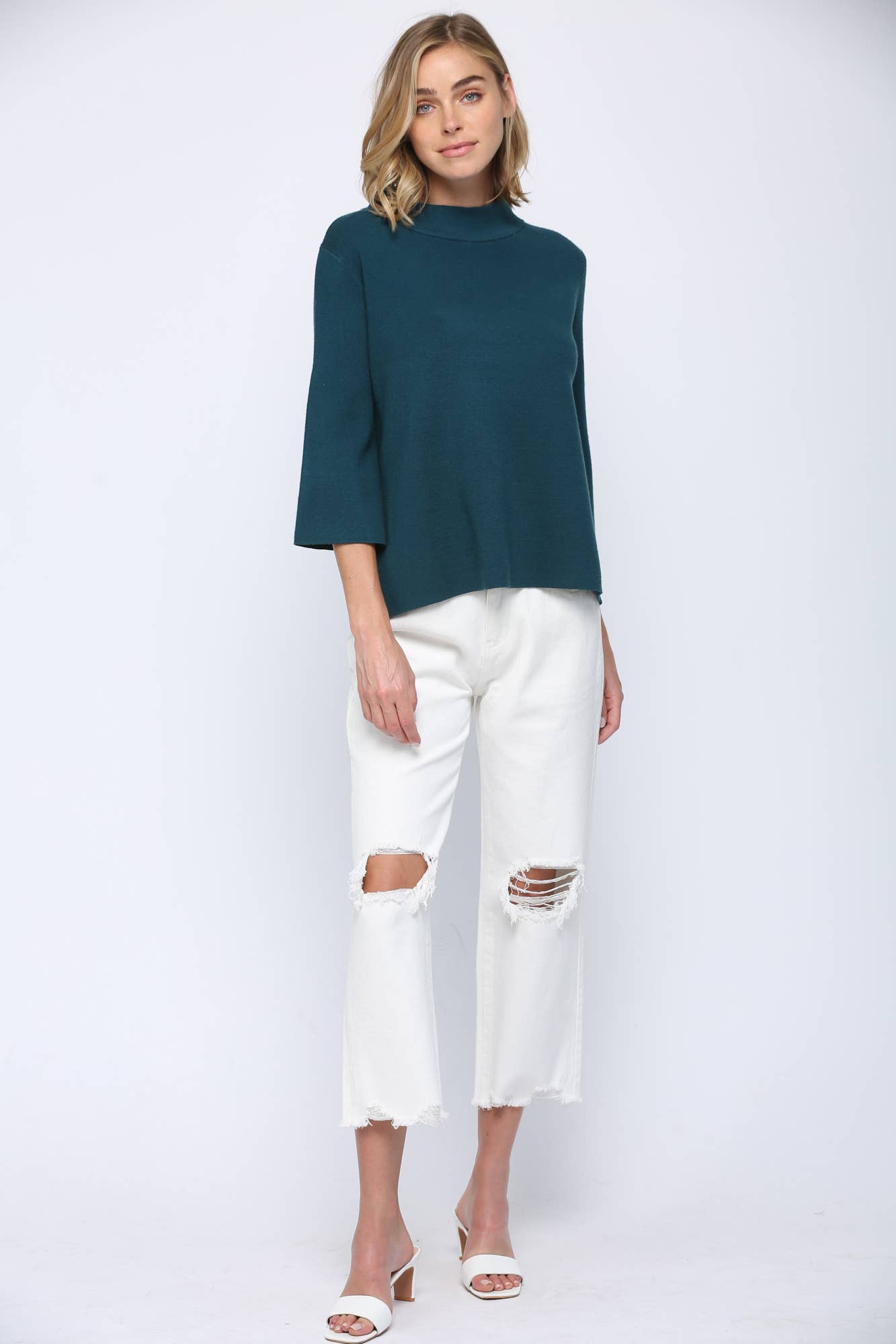 MOCK NECK SWEATER