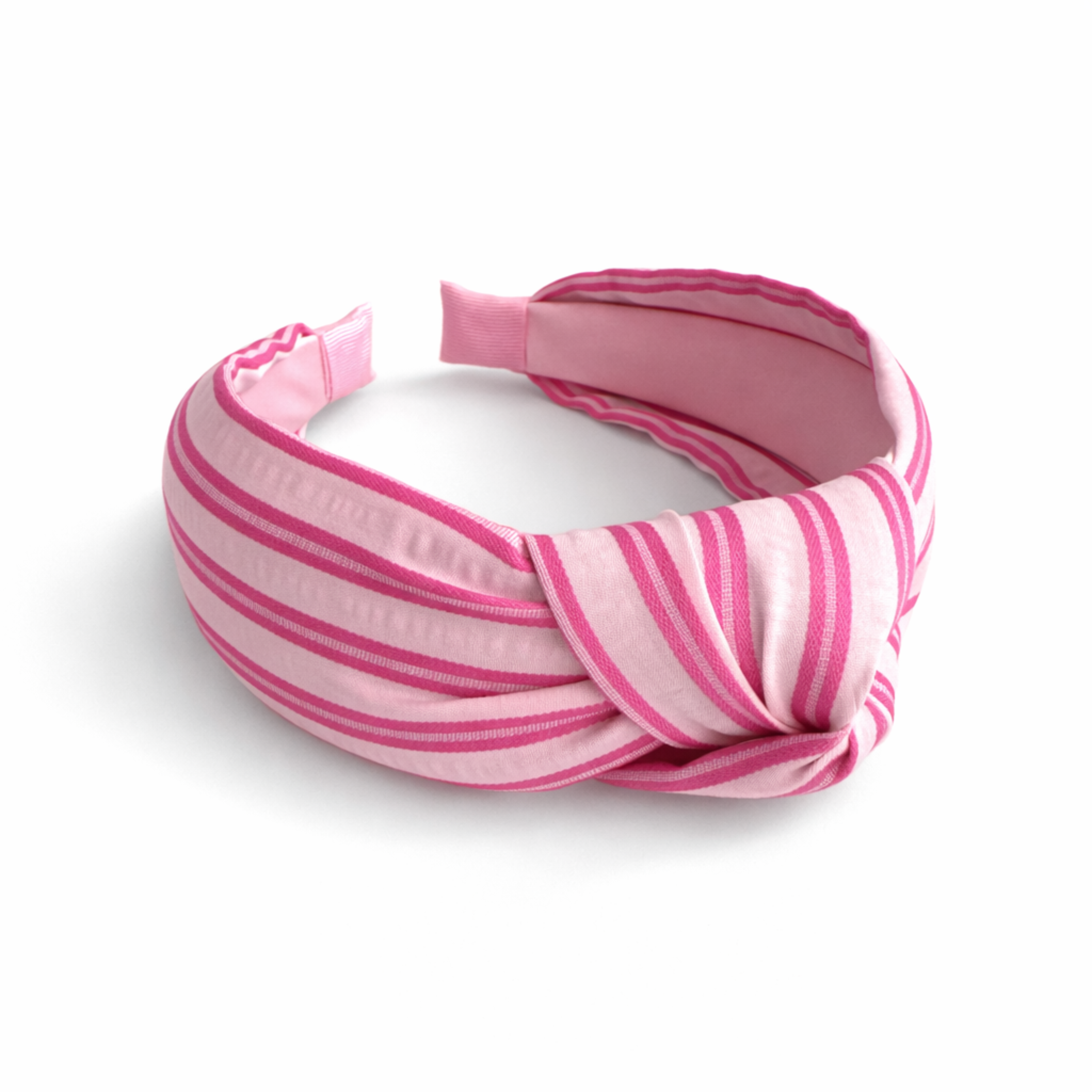 Refined Fabric Striped Knot Headband