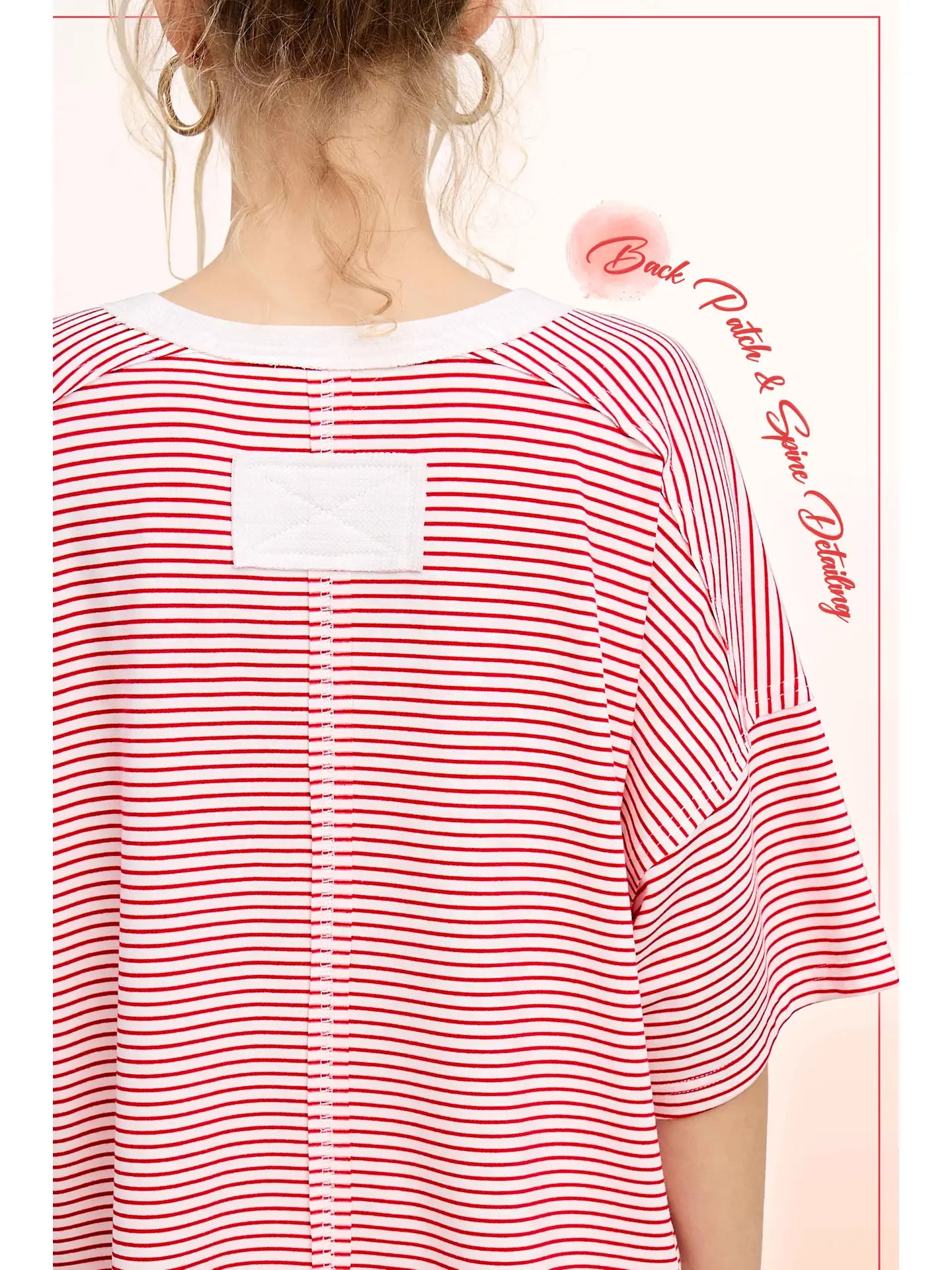 Striped Drop Shoulder Top
