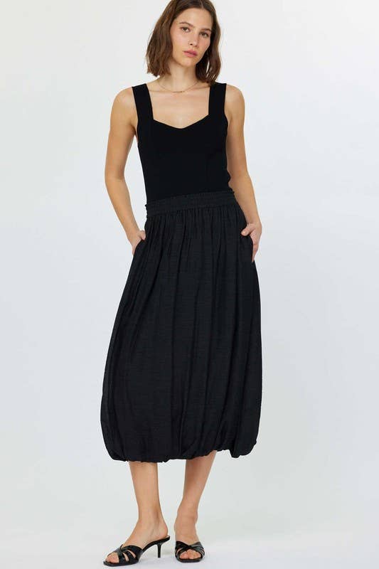 Balloon Midi Skirt