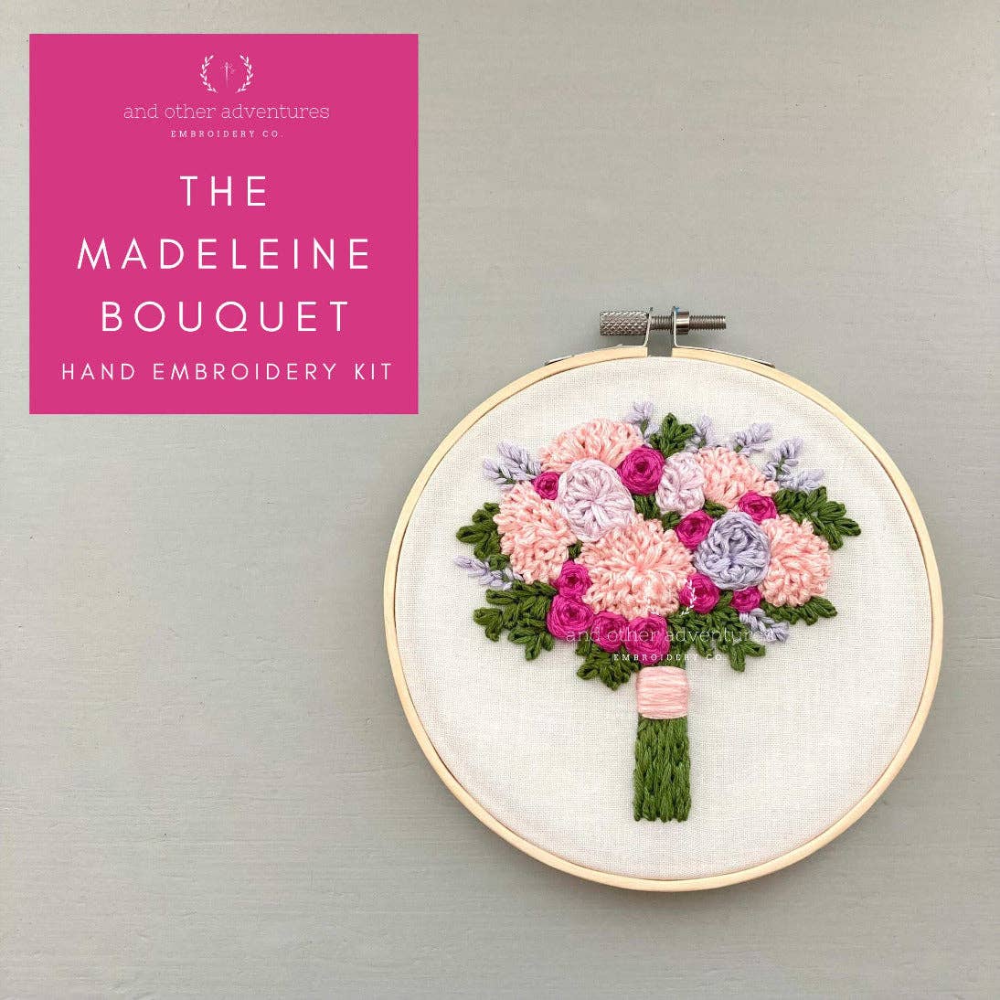 Hand Embroidery Kit - The Madeleine Bouquet