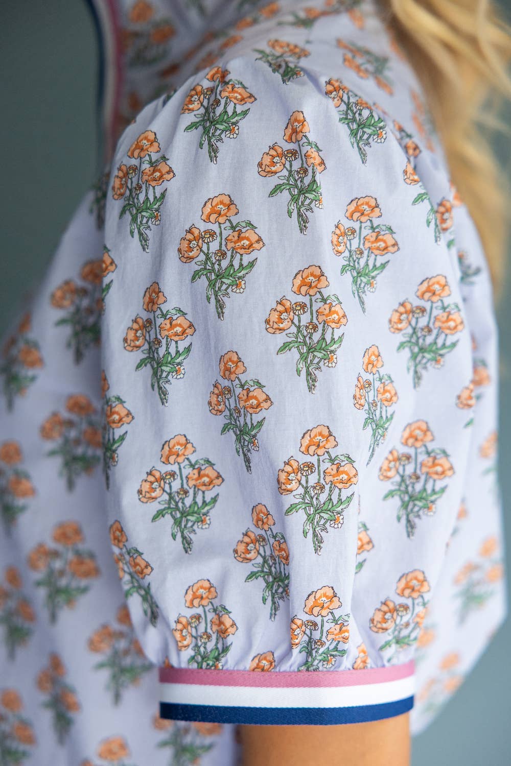Multi Stripe Floral Printed Top