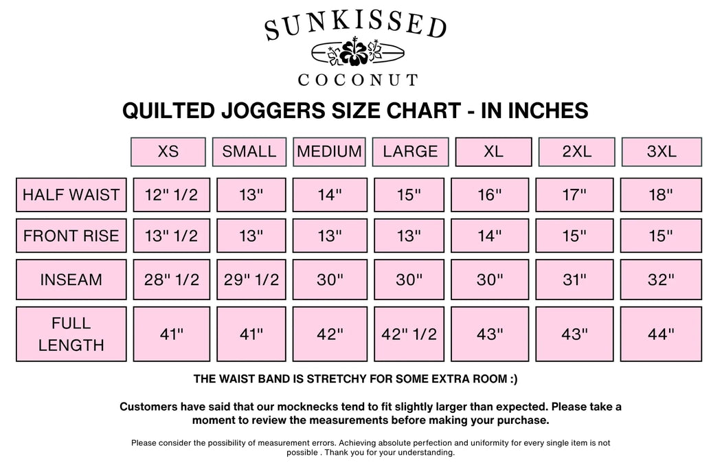 Pastel Quilted Joggers
