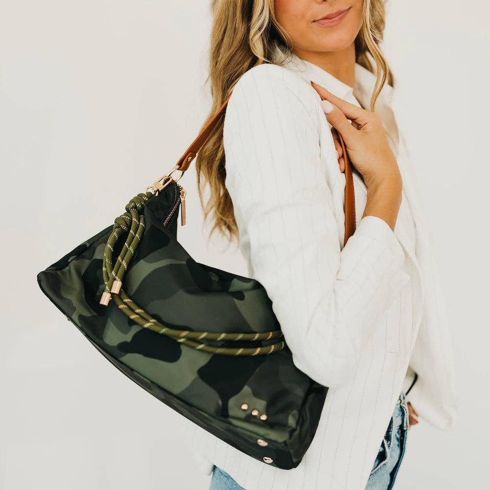 Nikki Nylon Slouchy Shoulder Bag
