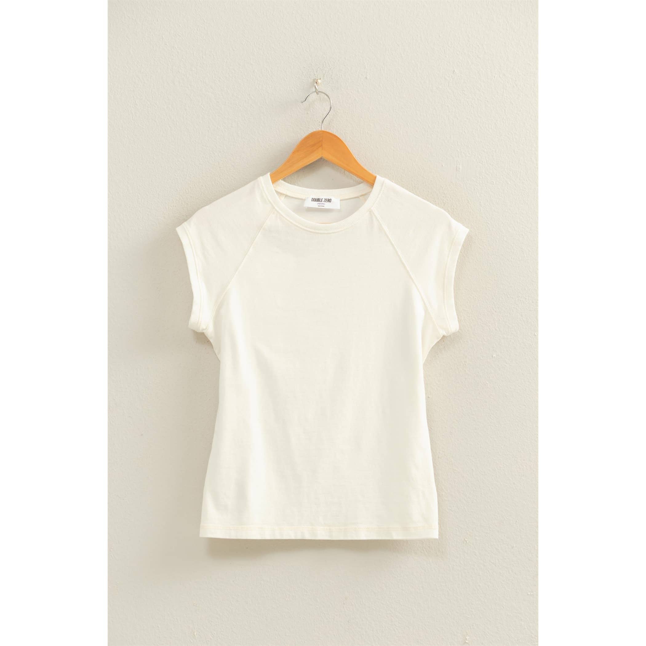 Mineral Wash Raglan Short Sleeve Top