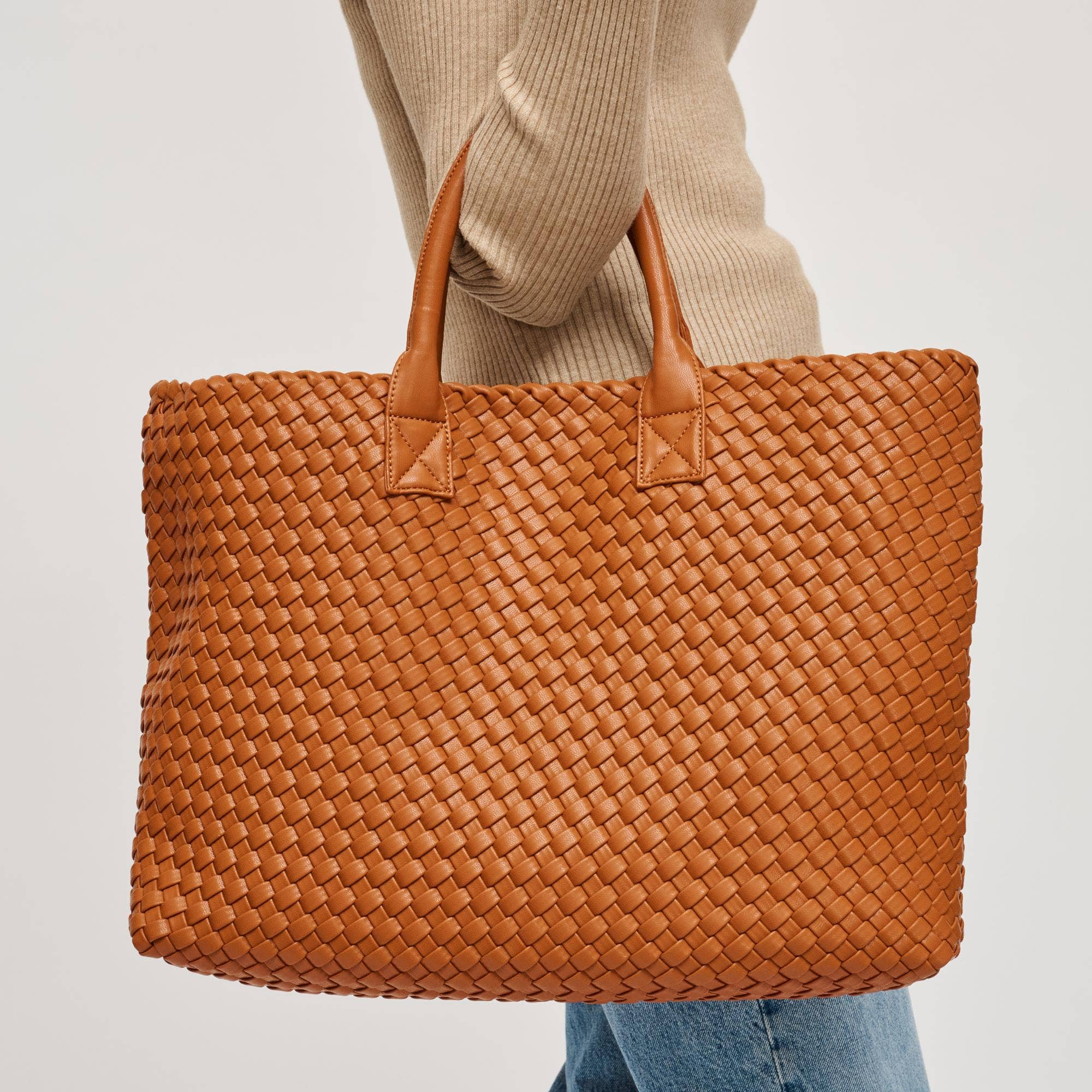 Ithaca Woven Vegan Leather Tote