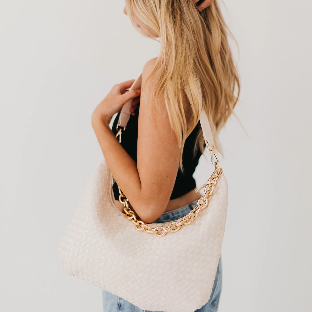 Sienna Woven Shoulder Bag