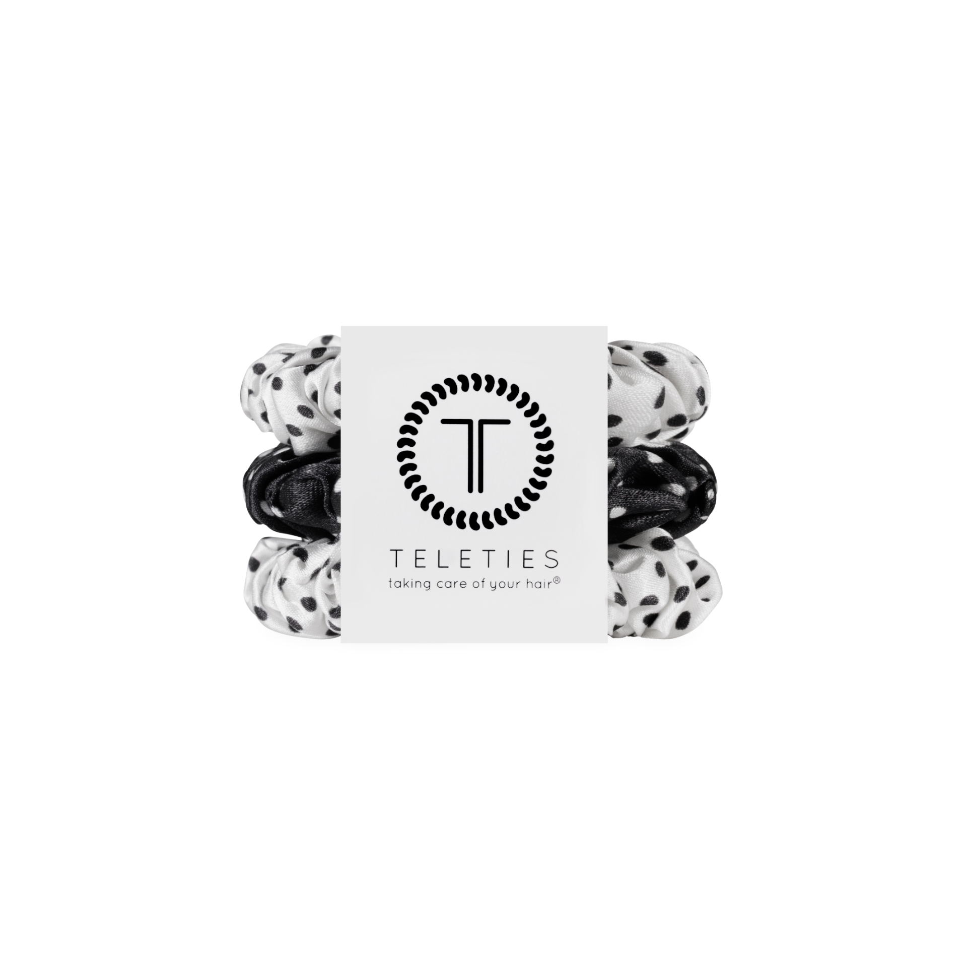 Polka Dot Party Small Silk Scrunchie