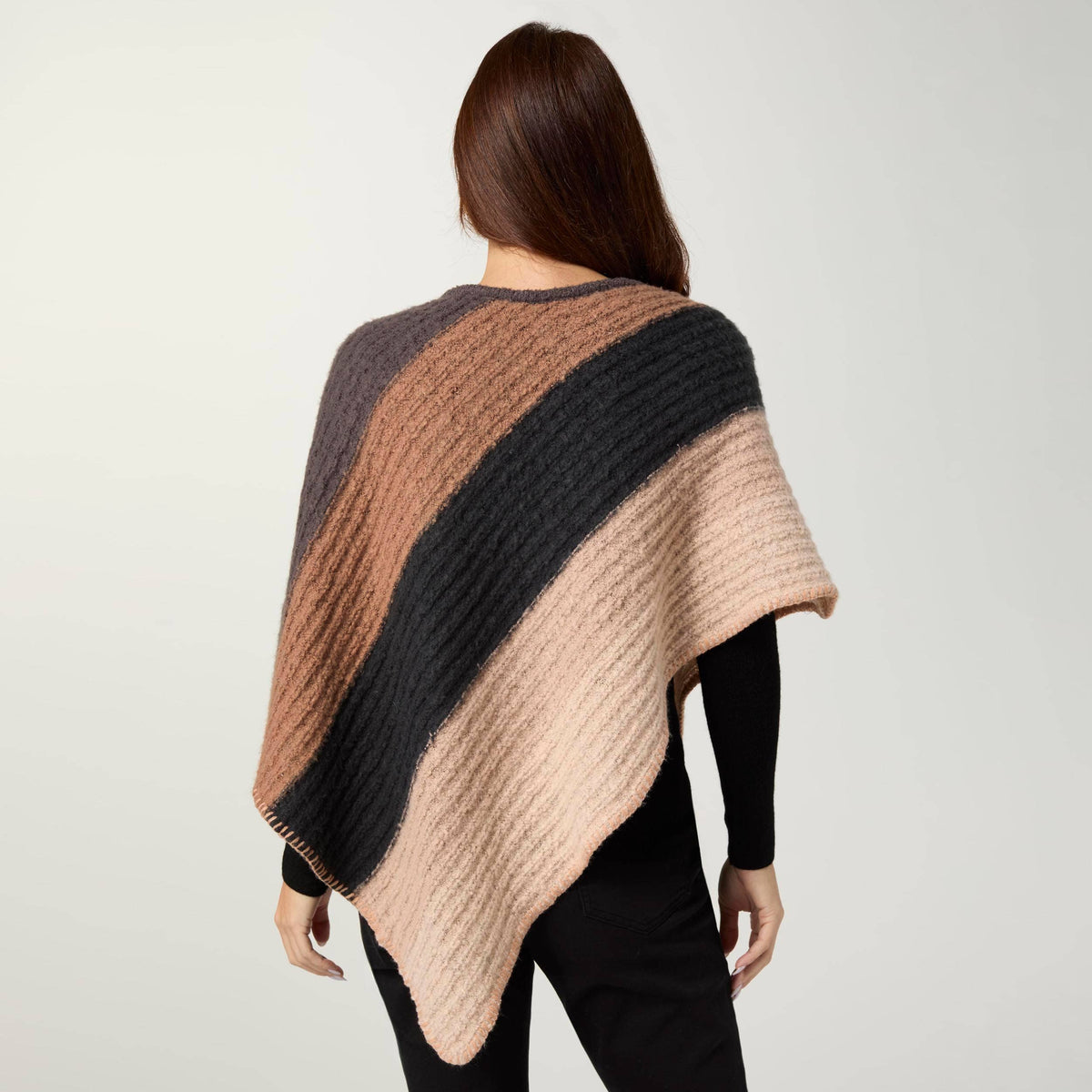 Arden Supersoft Stripe Poncho
