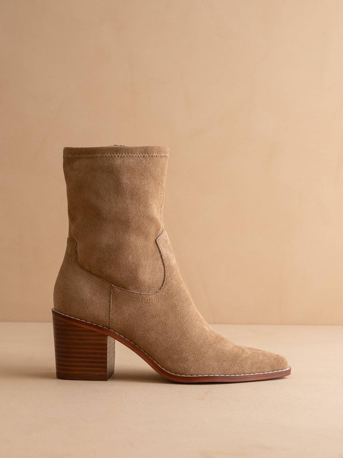 Latte Sleek ankle bootie