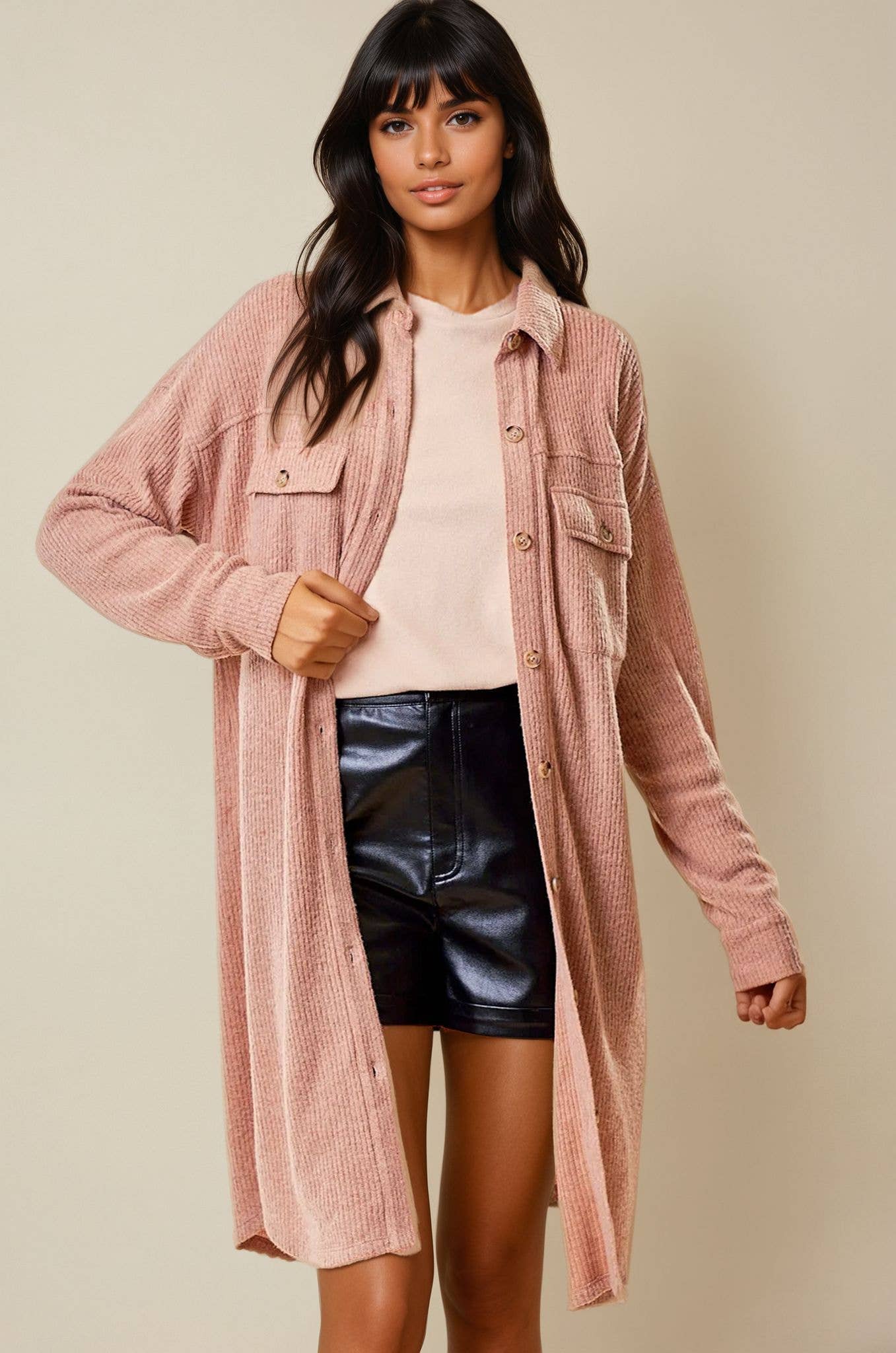 DUSTER KNIT SHACKET